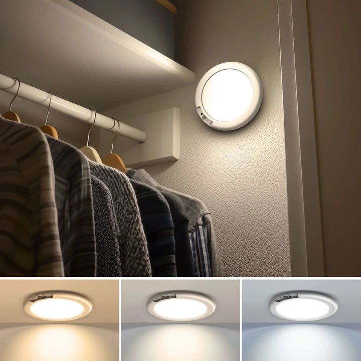 Lampe de plafond LED, détecteur de mouvement, USB-C, lumière d'ambiance réglable pour intérieur.