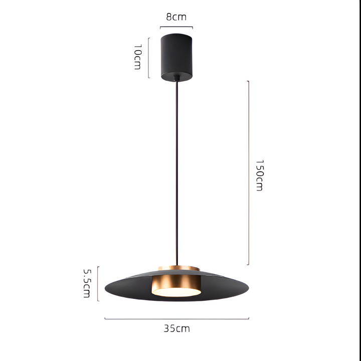 Créez une ambiance chaleureuse avec cette suspension LED dimmable. Design industriel nordique, éclairage moderne.