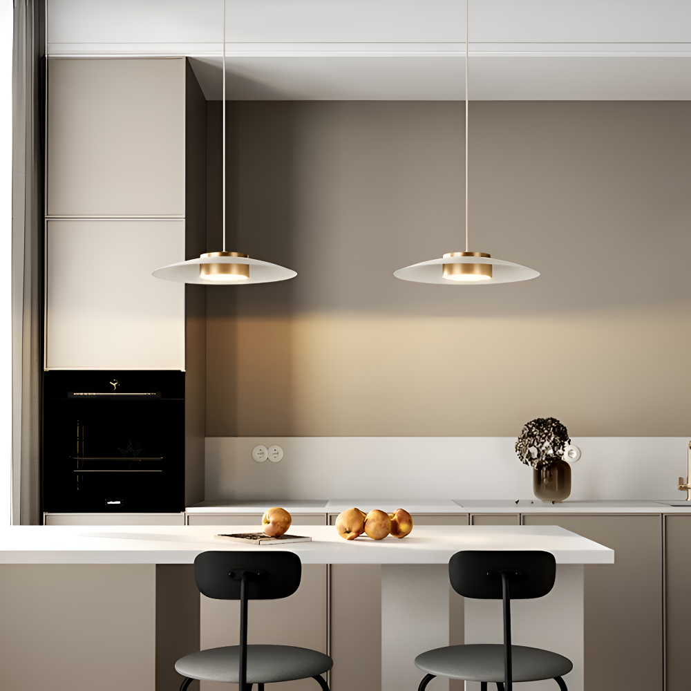 Éclairage de salle à manger: lampe suspendue LED, dimmable. Ambiance chaleureuse avec style industriel nordique.