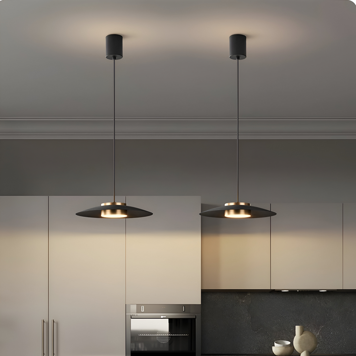Suspension LED dimmable, style industriel moderne et nordique. Lumière réglable pour un éclairage parfait.