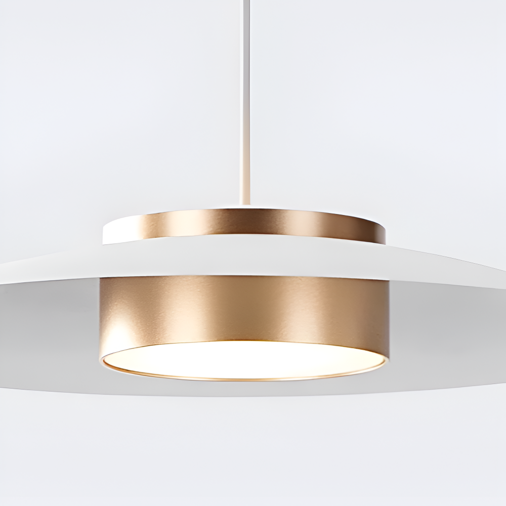 Lampe suspendue LED dimmable, design industriel nordique. Éclairage moderne et réglable pour toute pièce.