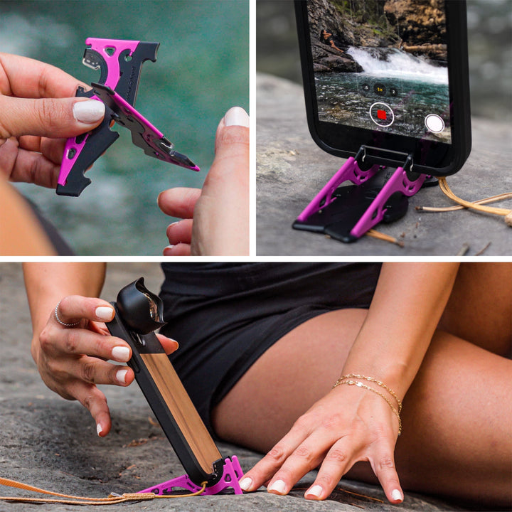 Accessoire photographie: mini trépied SnapFold pour téléphone, stable et compact.