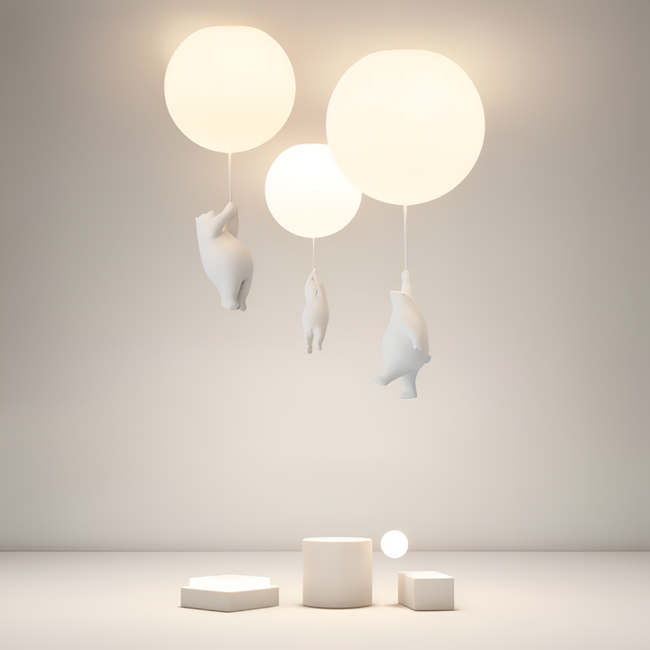 Lampe BalloBear, suspension féérique pour enfant, ours et ballon, crée un havre de paix.