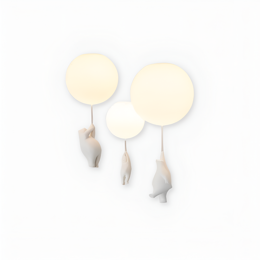 Suspension enfant BalloBear, design ourson et ballon pour un éclairage doux et efficace.