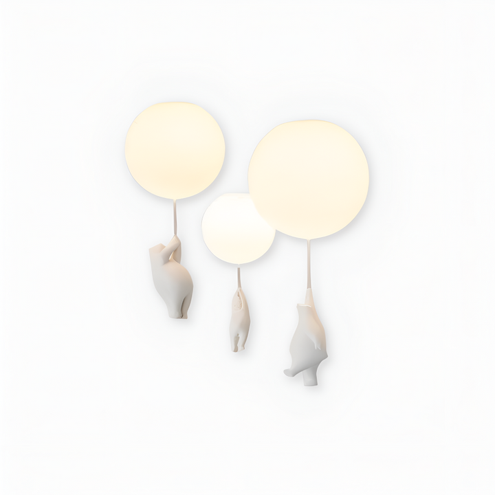 Suspension enfant BalloBear, design ourson et ballon pour un éclairage doux et efficace.