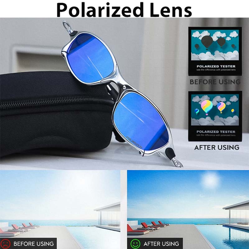 Lunettes de soleil polarisées légères pour conduite. Réduisent l'éblouissement, protègent vos yeux en toute sécurité.