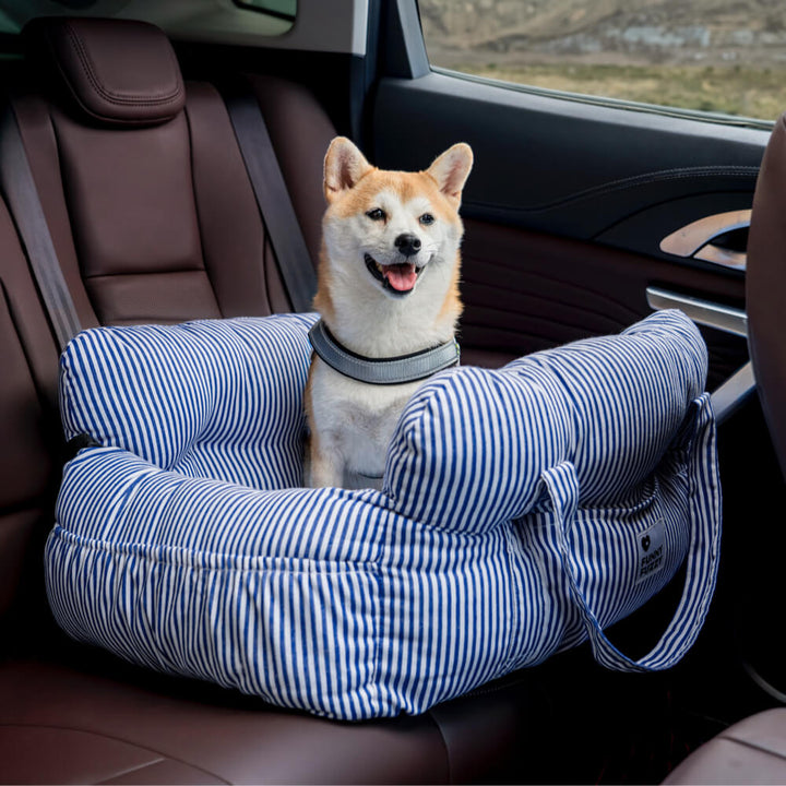 Coussin de transport animaux, sécurisé et confortable. Parfait pour l'auto.