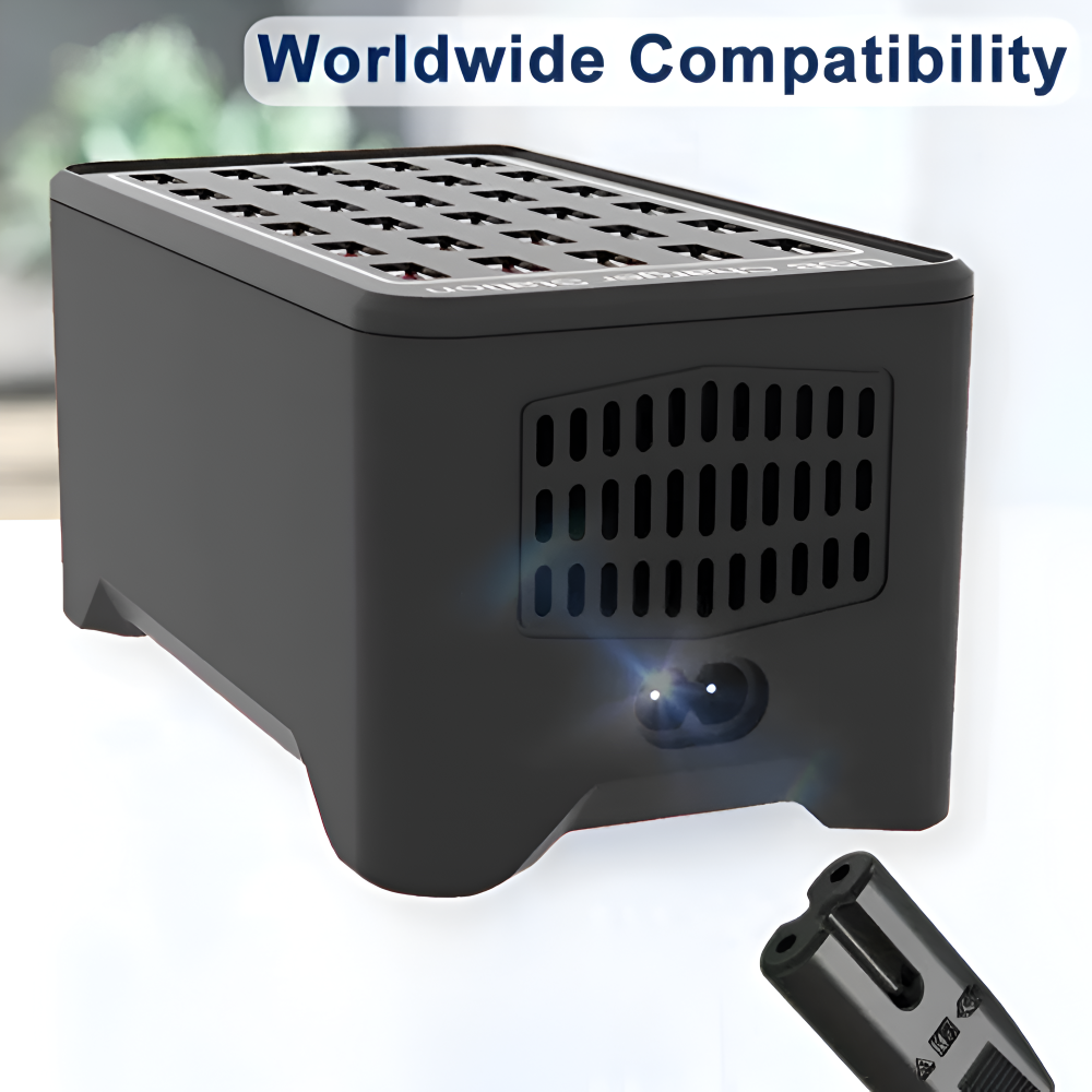 Solution de charge universelle multi-USB pour smartphones, tablettes et autres appareils. Idéale pour les voyages.