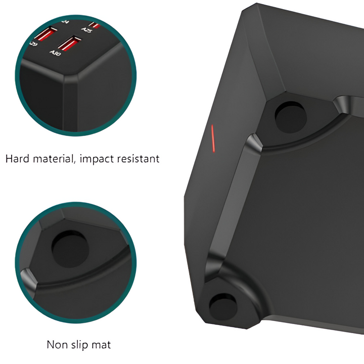 Station de charge USB multi-ports universelle. Recharge rapide et sécurisée pour 30 appareils.