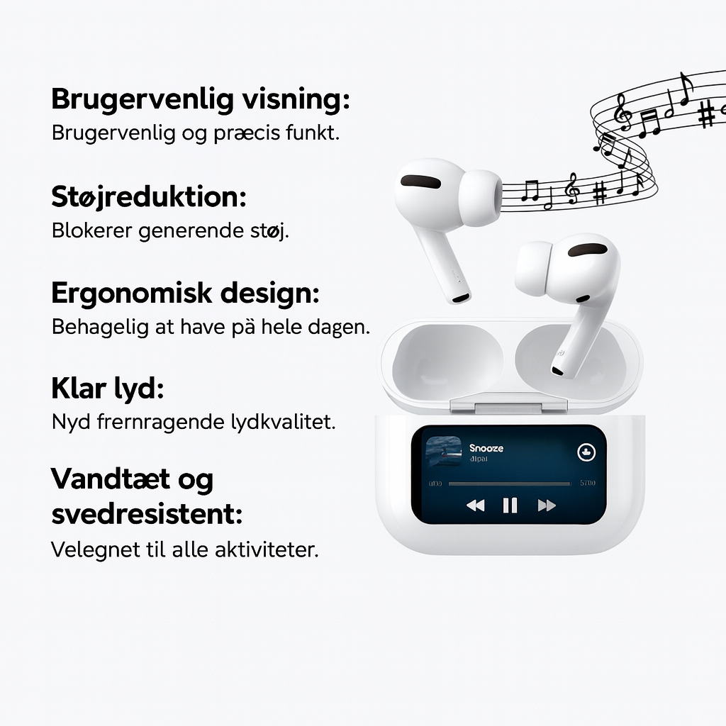 Écouteurs sans fil tactiles unisexes offrant un son immersif cristallin, une connexion Bluetooth stable et longue autonomie.