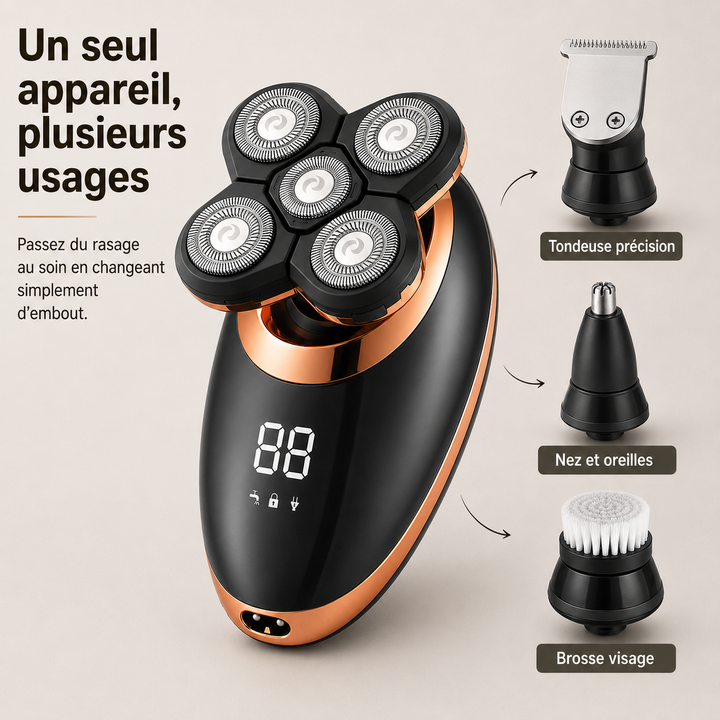 Coiffure homme avec tondeuse électrique. Coupe de cheveux précise et rapide à domicile. Grooming capillaire.