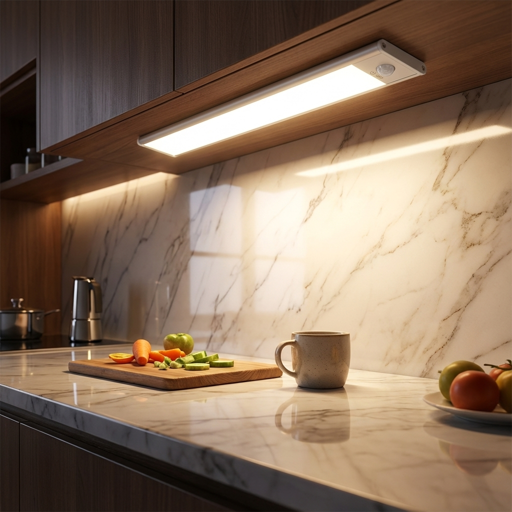 Projecteur LED sans fil dimmable, éclairage intérieur/extérieur réglable avec capteur PIR.