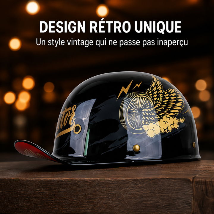 Accessoire de protection PulseCap pour moto, style baseball unique, visière intégrée.
