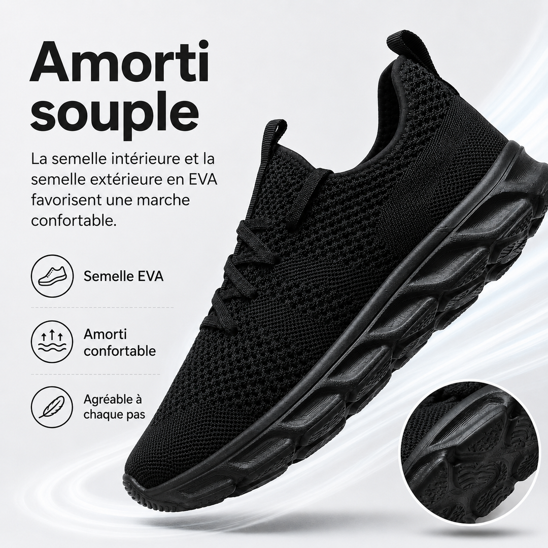 Chaussures de sport PureMotion blanches, avec semelle stable et amorti pour un confort optimal.