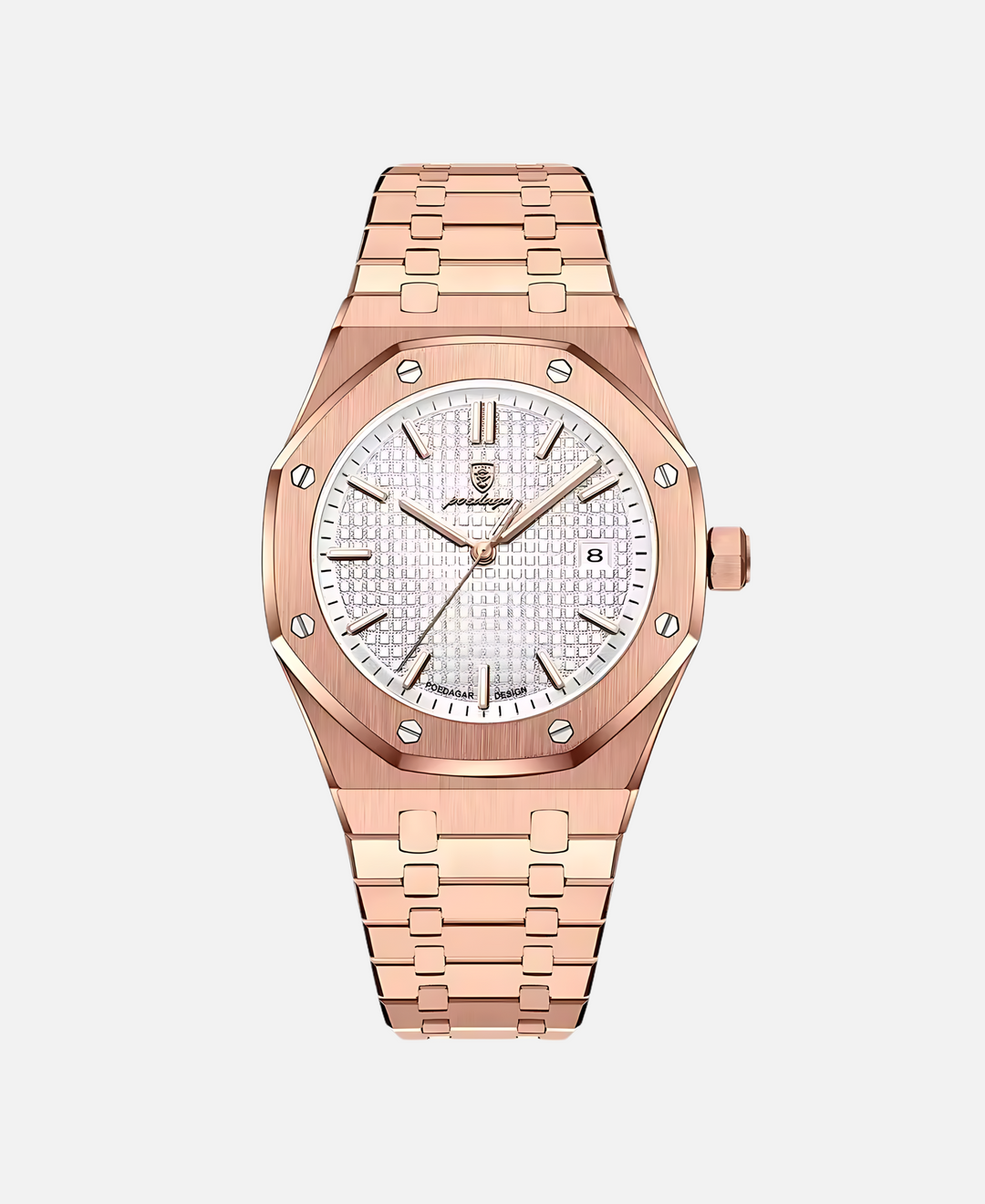 Montre homme classique 41mm en acier inoxydable robuste, cadran noir. Style intemporel et durable.