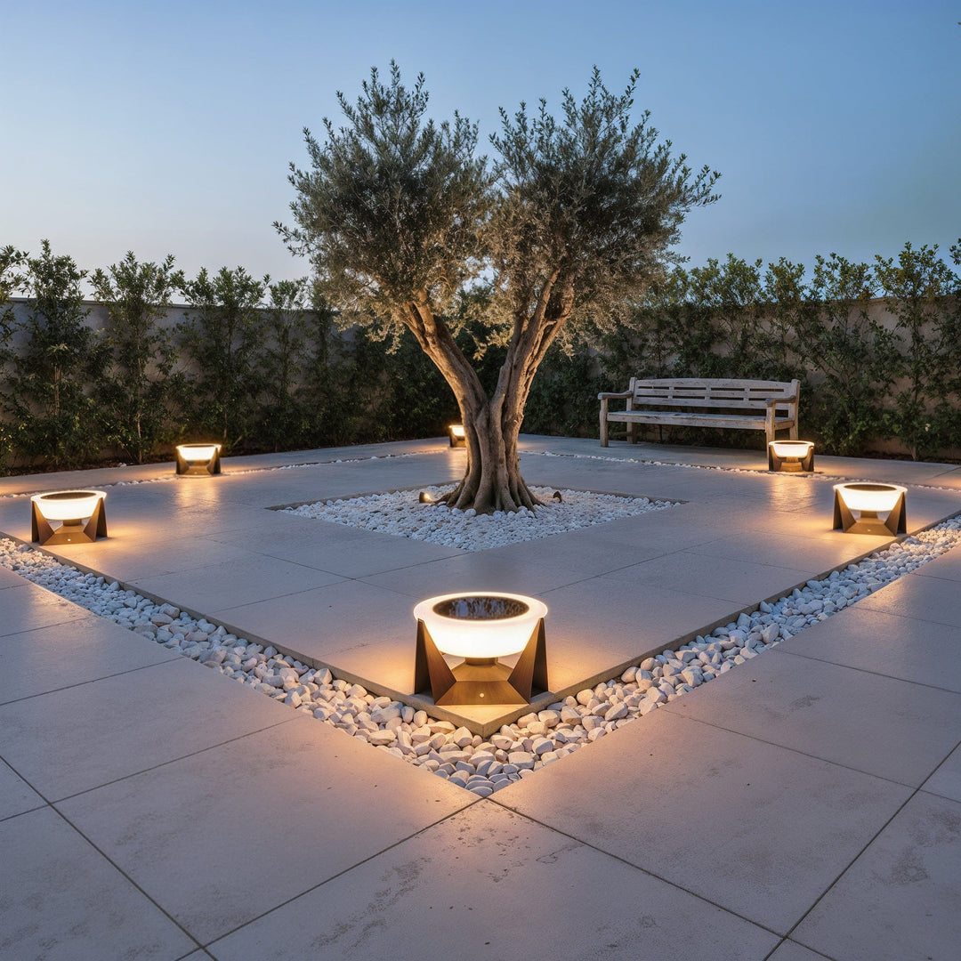 Éclairage autonome solaire pour jardin, idéal pour allées, terrasses, avec lumière chaude.
