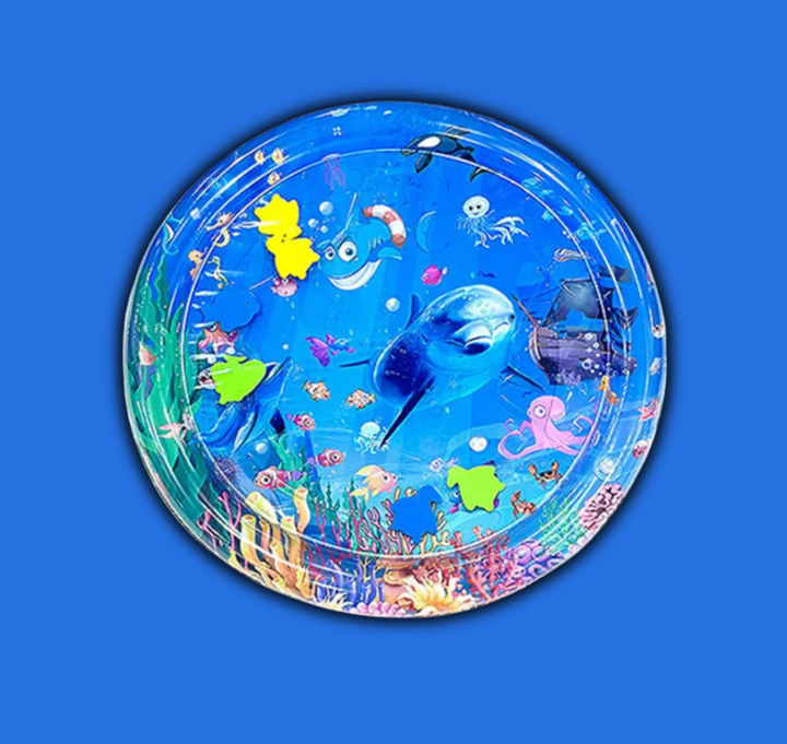 SplashTail: tapis de jeu aquatique durable pour chats et chatons, idéal pour le divertissement.