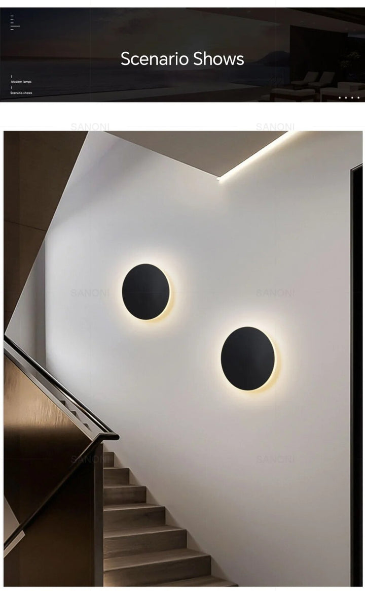Éclairage mural LED Lumeo économe en énergie, design moderne et minimaliste. Parfait pour une décoration intérieure.