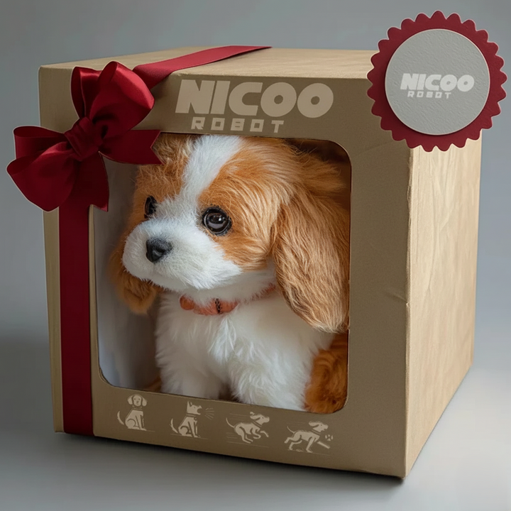 Compagnon chiot robotique interactif, jouet réaliste et divertissant, cadeau unisexe pour les jeunes.
