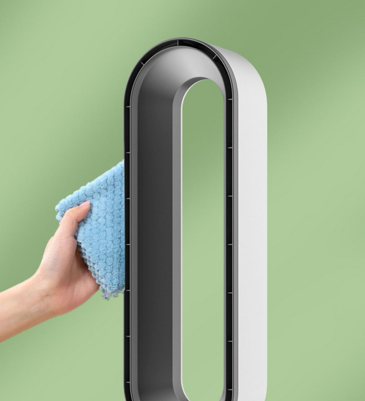 Profitez d'air frais purifié avec ce refroidisseur 3-en-1 silencieux, sans lame, idéal pour votre intérieur.