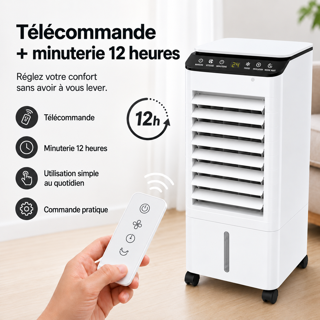 Solution de rafraîchissement d'air par évaporation, écologique et économique pour l'été.