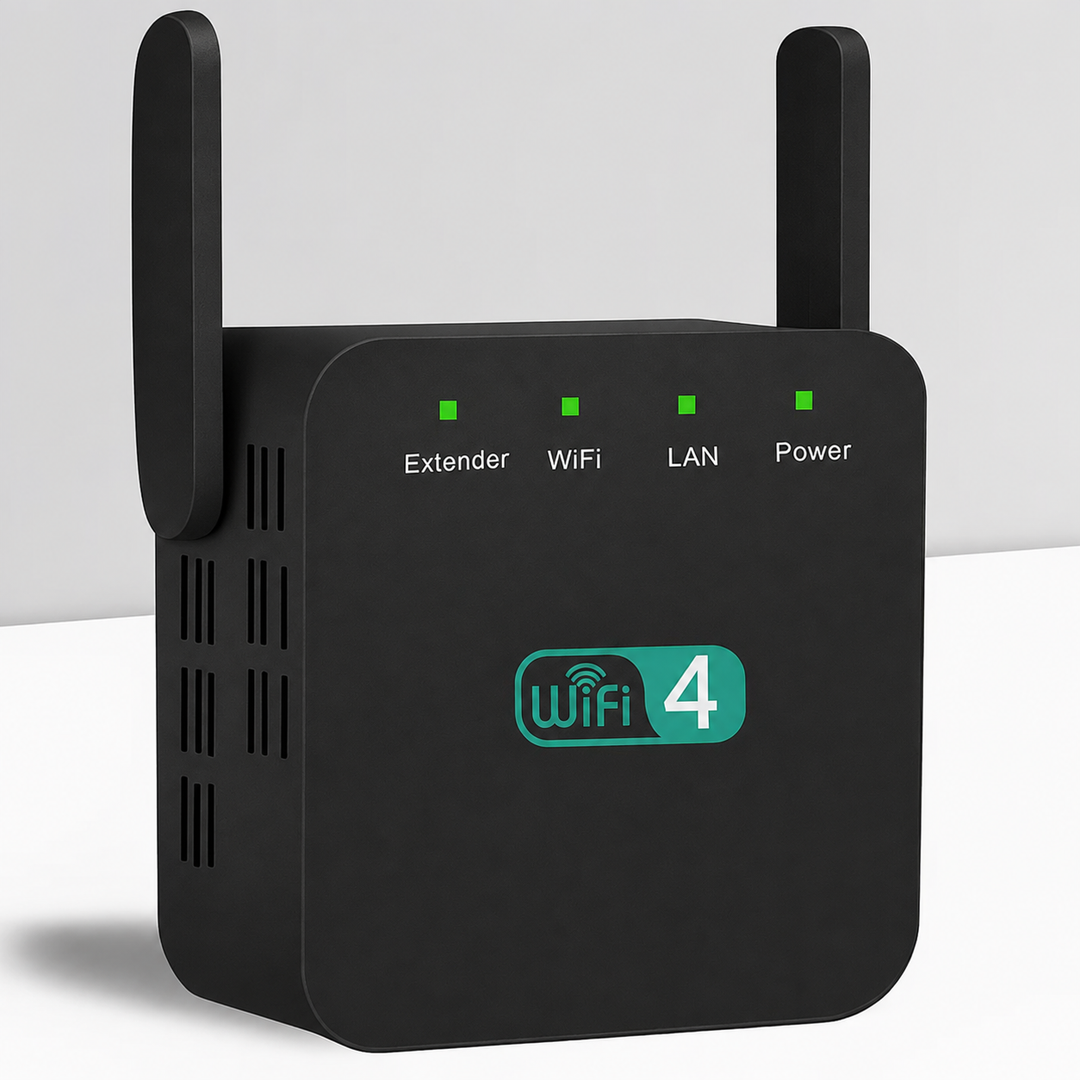 Appareil répéteur WiFi pour étendre le signal internet à toutes les pièces de la maison.