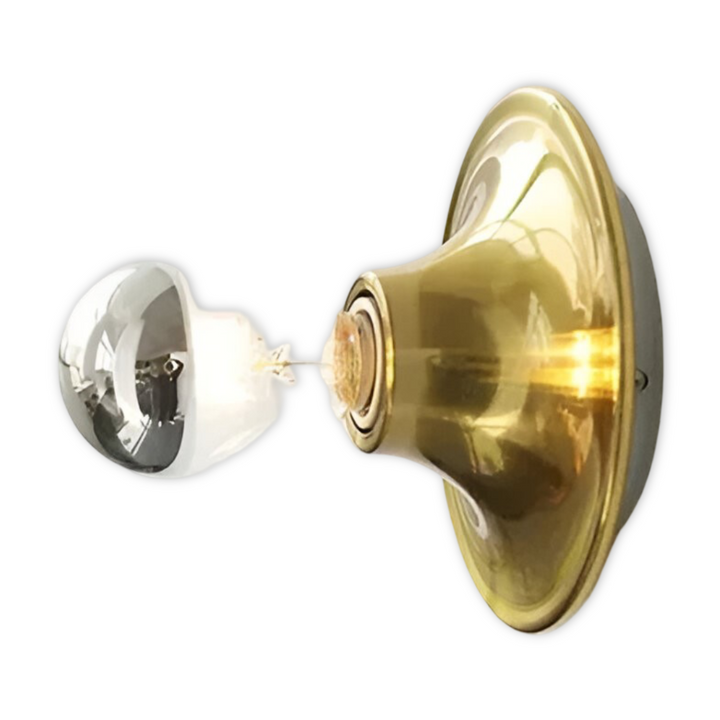 Lampe murale LED en métal style rétro, éclairage intérieur chaleureux et économe en énergie.