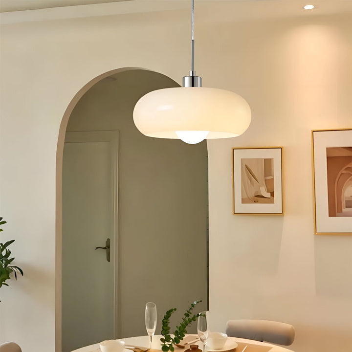 Design Bauhaus CircaForma : lampe suspension, lumière dimmable pour salon moderne.