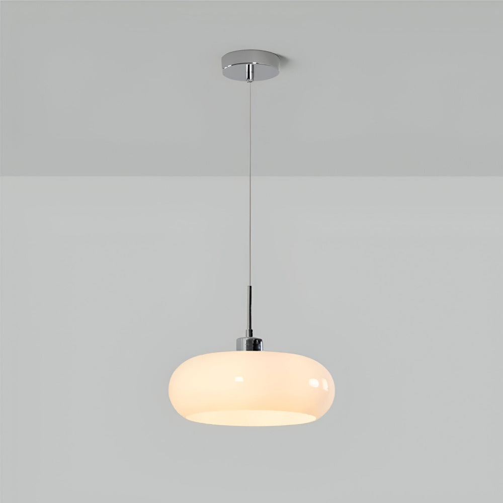 Éclairage LED CircaForma, lampe suspension design Bauhaus, pour intérieur contemporain.