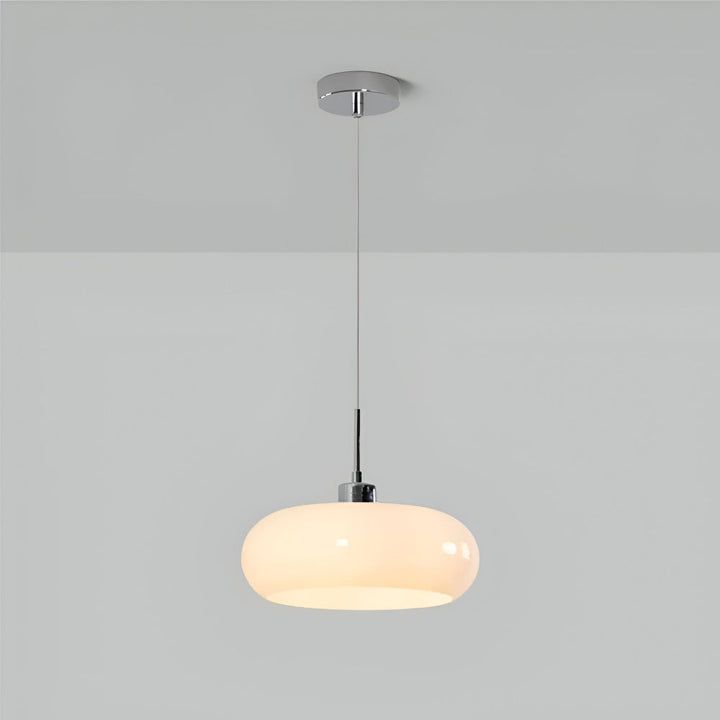 Éclairage LED CircaForma, lampe suspension design Bauhaus, pour intérieur contemporain.