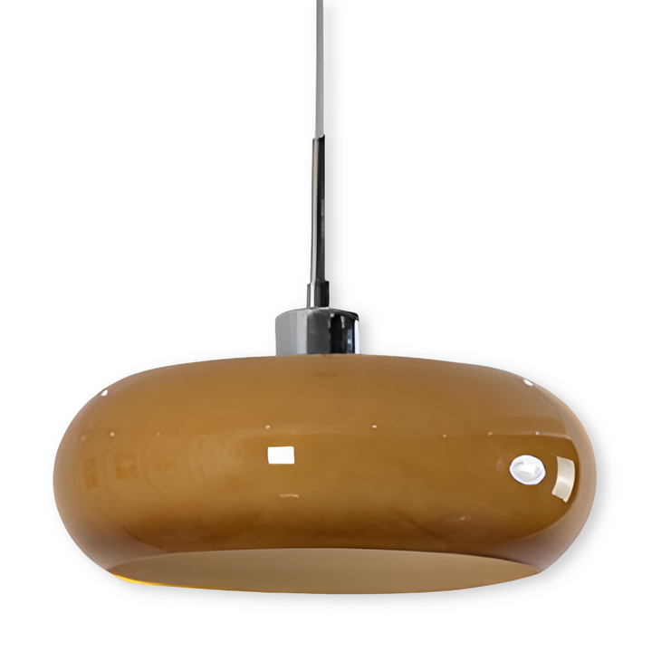 Lampe CircaForma rétro moderne, éclairage LED, verre soufflé, pour un intérieur stylé.