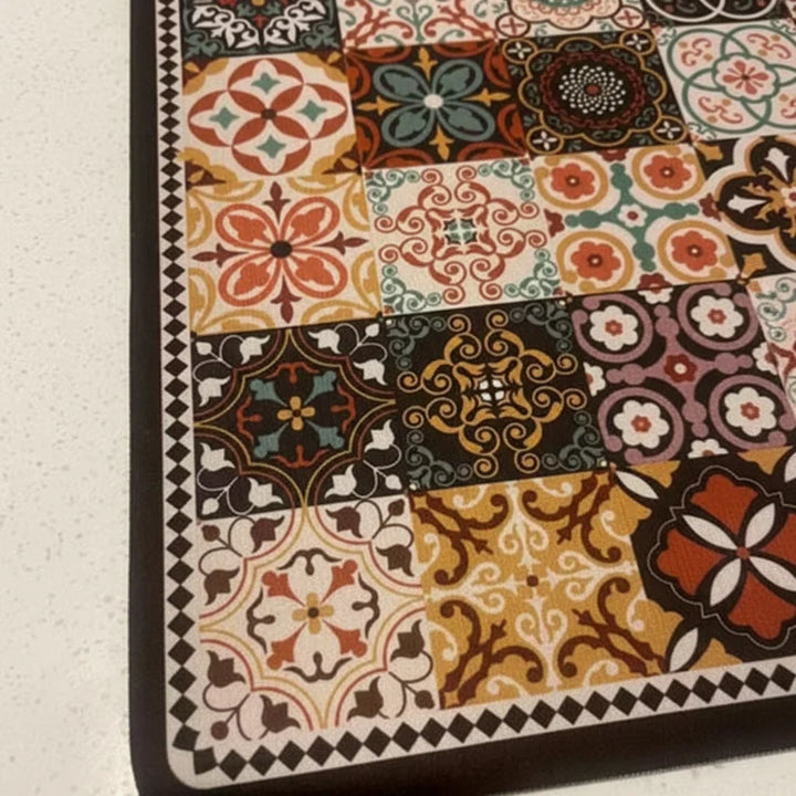 Tapis antidérapant absorbant pour machine à café. Décoration de comptoir vintage, facile à entretenir.