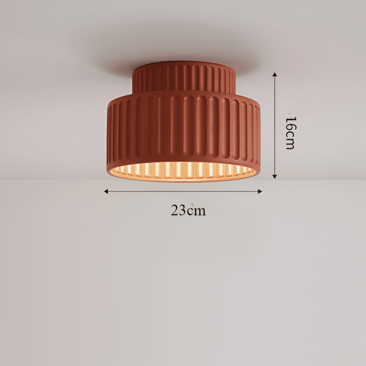 Design unique: plafonnier rainuré, lumière LED moderne pour un décor minimaliste.