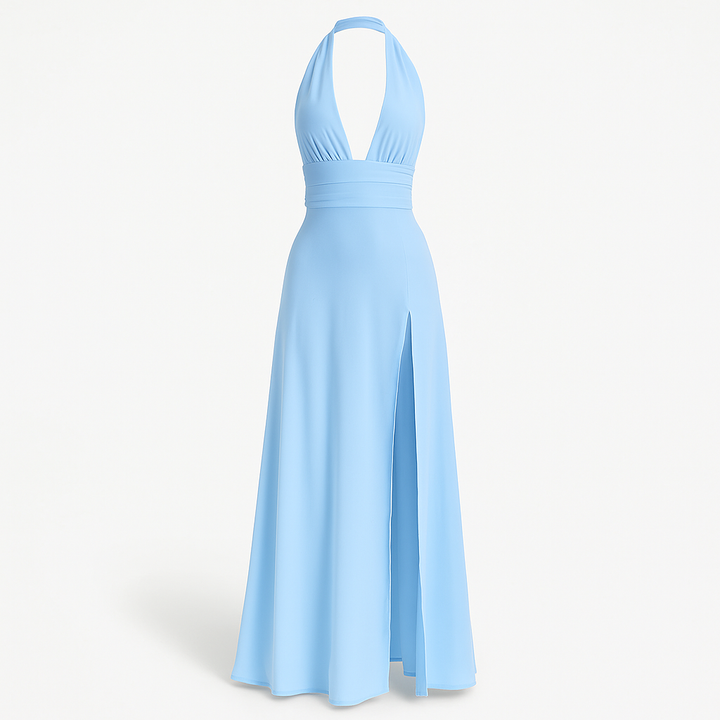Robe chic rose pour femme, polyvalente, idéale pour l'été et le printemps.