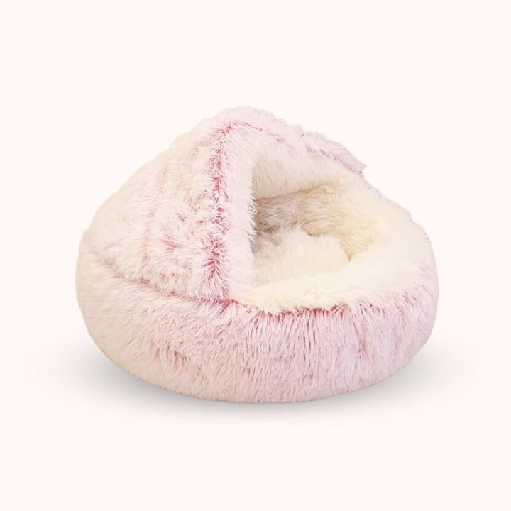 Confort animal supérieur, lit CozyPaws anti-stress pour chats, relaxation garantie et moelleux.