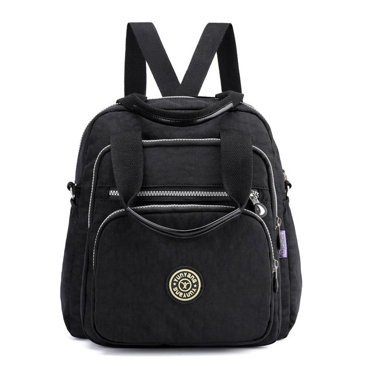 Vue arrière du sac à dos femme multifonction, bretelles confortables, idéal pour le quotidien.