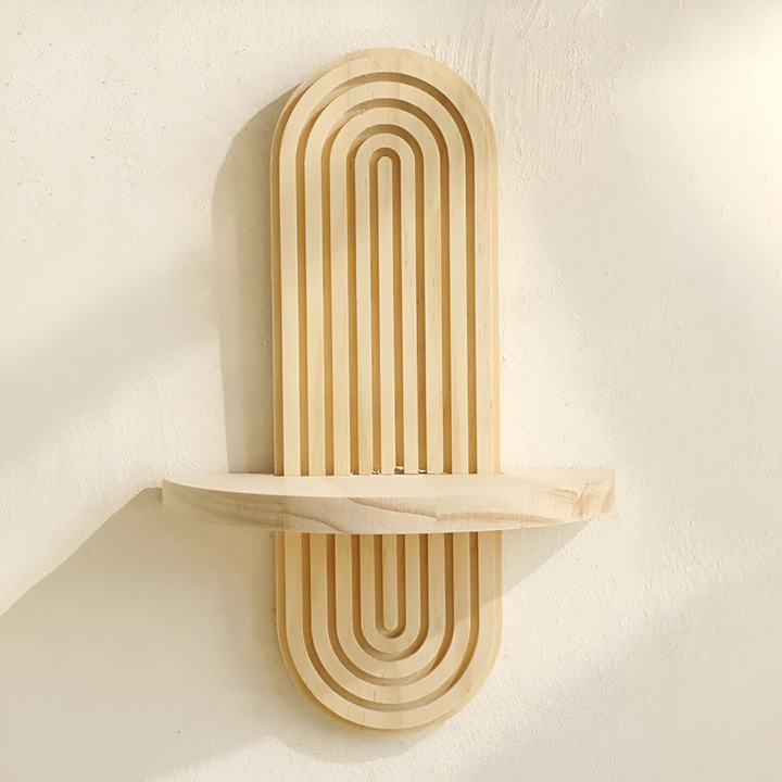 Étagère murale flottante pour chambre, ajoute un rangement chic et moderne à votre espace personnel.