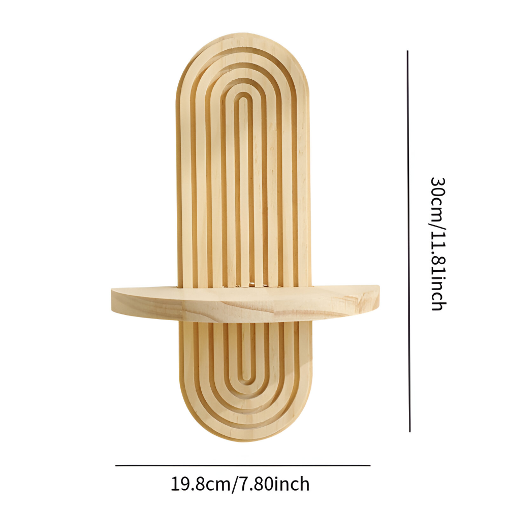 Étagère murale moderne géométrique, solution élégante pour l'organisation et la décoration intérieure.