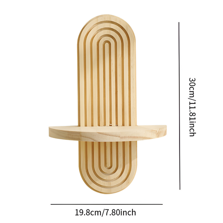 Étagère murale moderne géométrique, solution élégante pour l'organisation et la décoration intérieure.