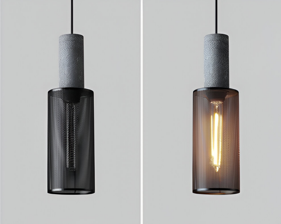 Pendentif élégant pour cuisine/salon, design industriel, lumière de plafond unique et sophistiquée.
