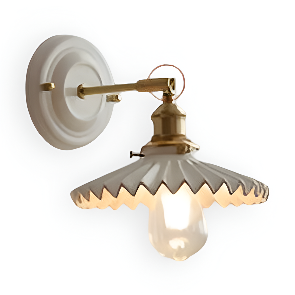 Lampe murale champêtre, luminaire intérieur pour maison, lumière douce.