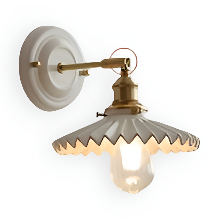Lampe murale champêtre, luminaire intérieur pour maison, lumière douce.