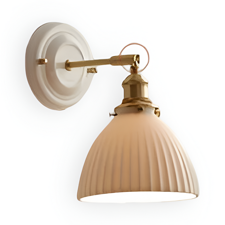 Lampe murale élégante, éclairage rustique pour chambre, ambiance cosy.