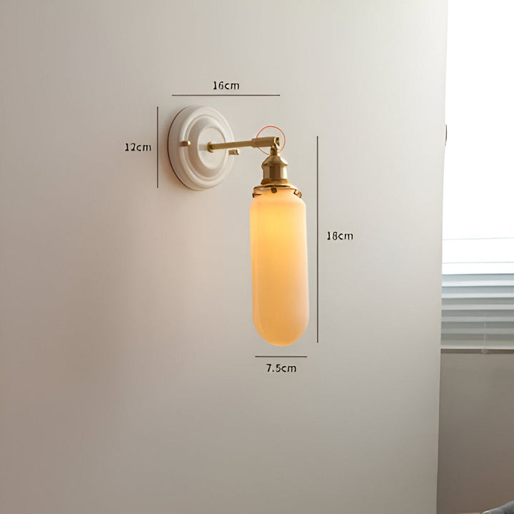 Lampe murale décorative, design rustique pour chambre, crée une ambiance.