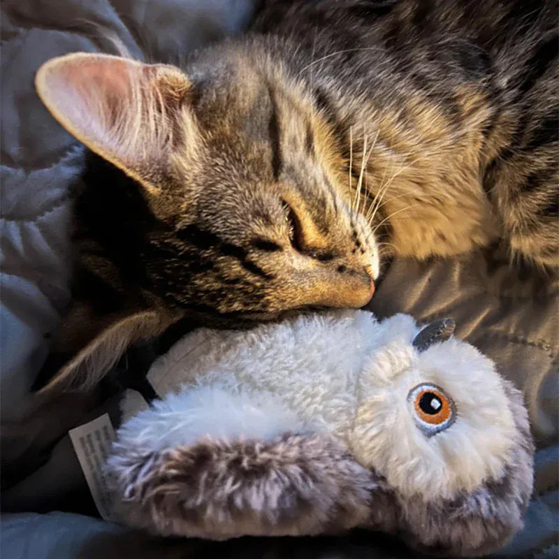 Jouet rechargeable USB oiseau pour chat, stimule l'activité et l'instinct de chasse félin. Jeu interactif.
