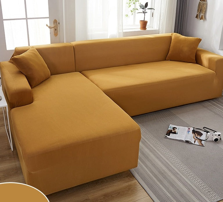 Housse de canapé étirable et protectrice, transformant votre salon avec style et durabilité.