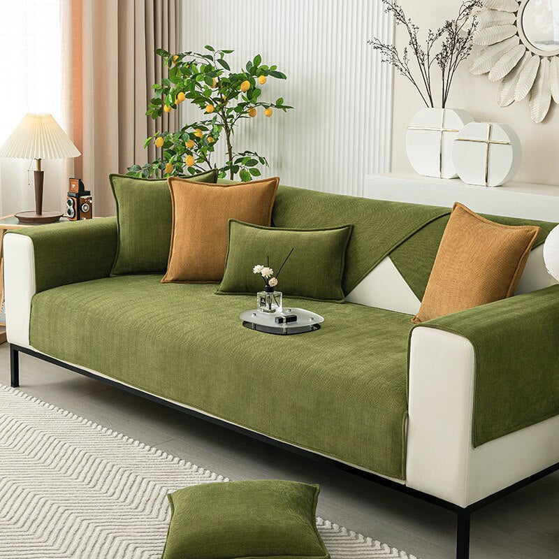 Housse de canapé de qualité, extensible et douce au toucher, pour un confort et une décoration intérieure améliorés.