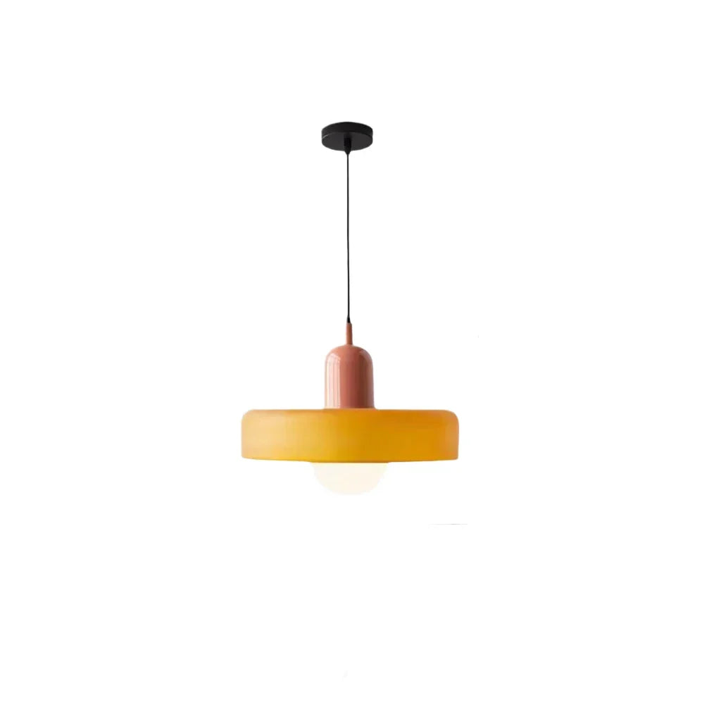 Suspension luminaire moderne design scandinave CelestiGlass en verre pour éclairage intérieur salon.