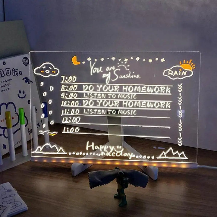 Cadeau enfant: Planche à dessin LED GlowSketch, un loisir créatif lumineux pour développer le dessin et l'art.