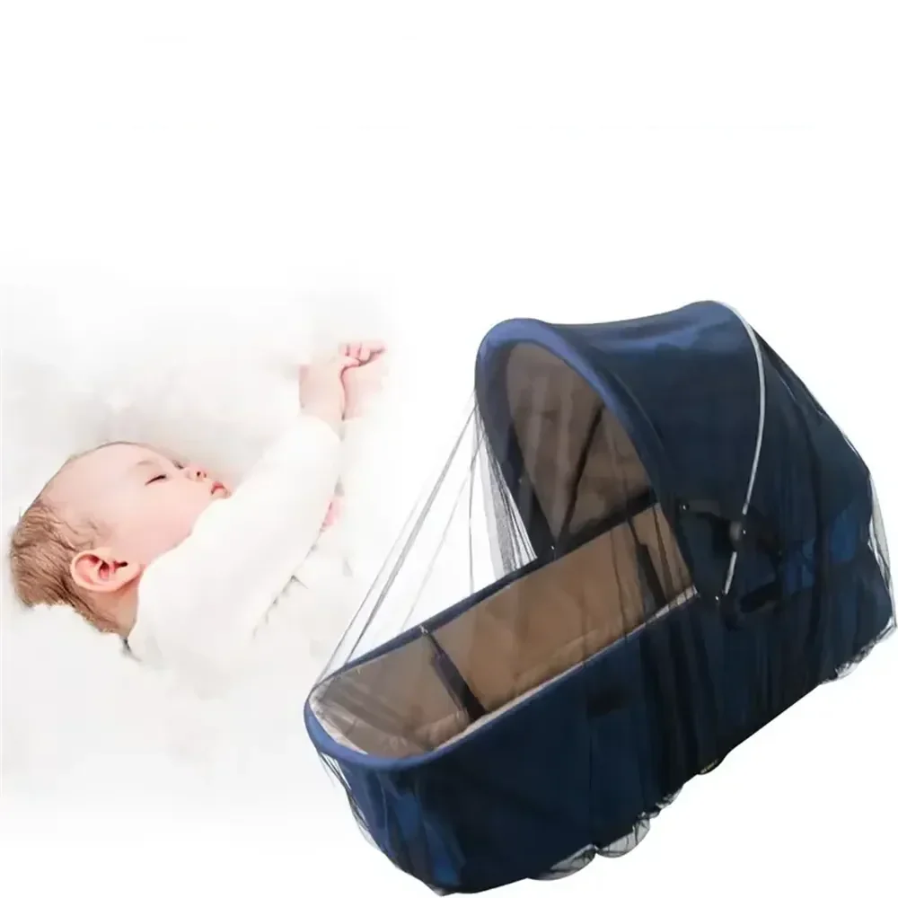 Moustiquaire bébé universelle pour poussette et berceau, protection été contre les insectes.